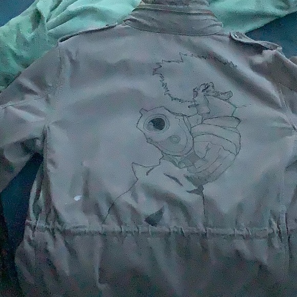 Hand Drawn Customized Polo Ralph Lauren Jacket